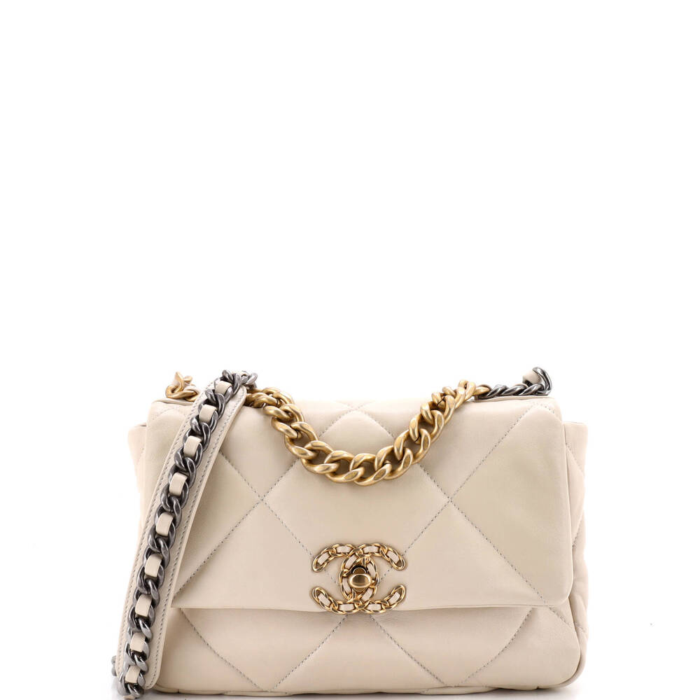 Chanel Medium 19 Flap Bag Quilted Leather